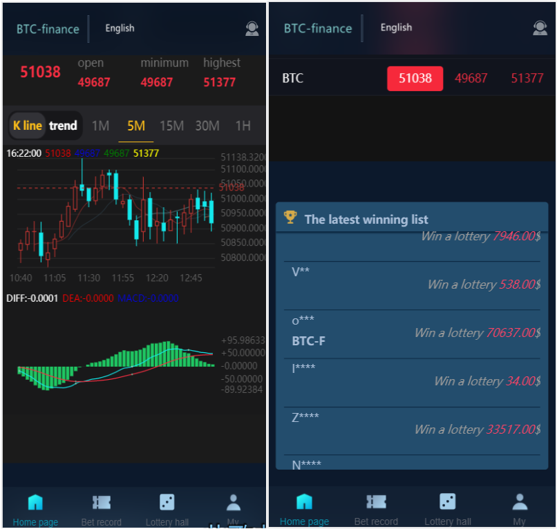 二次开发英文版聚星彩票系统改微盘微交易系统源码,支持pc,手机h5自适应-二妹源码-2
