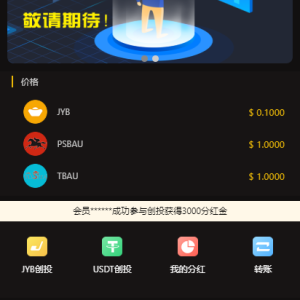 理财H5网站源码,CAGI虚拟币区块链投资分红源码-二妹源码