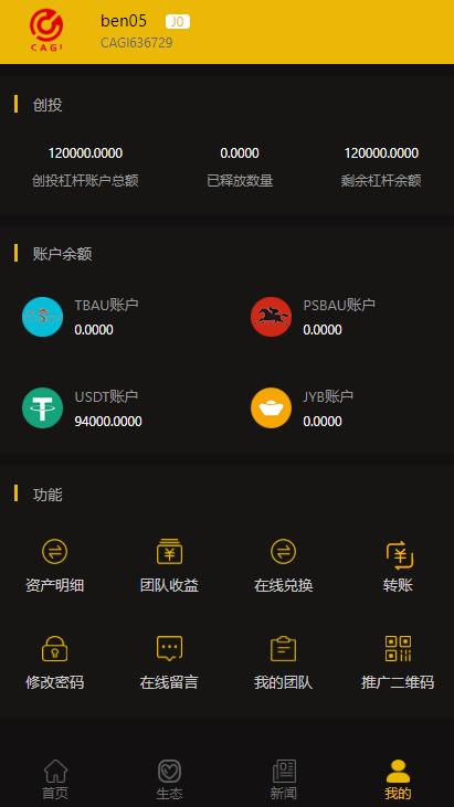 理财H5网站源码,CAGI虚拟币区块链投资分红源码-二妹源码-5