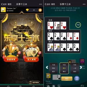 H5微信乐享十三水完整全套源码-二妹源码