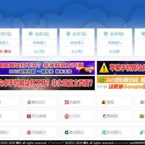 美化跳转页/导航网站/线路测速/带后台-二妹源码