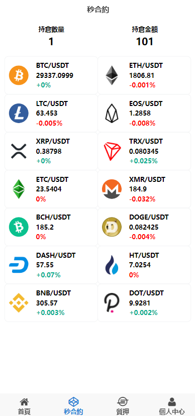 全新UI多语言微交易微盘系统/秒合约/质押理财/至尊二开交易所 : 二妹源码-10