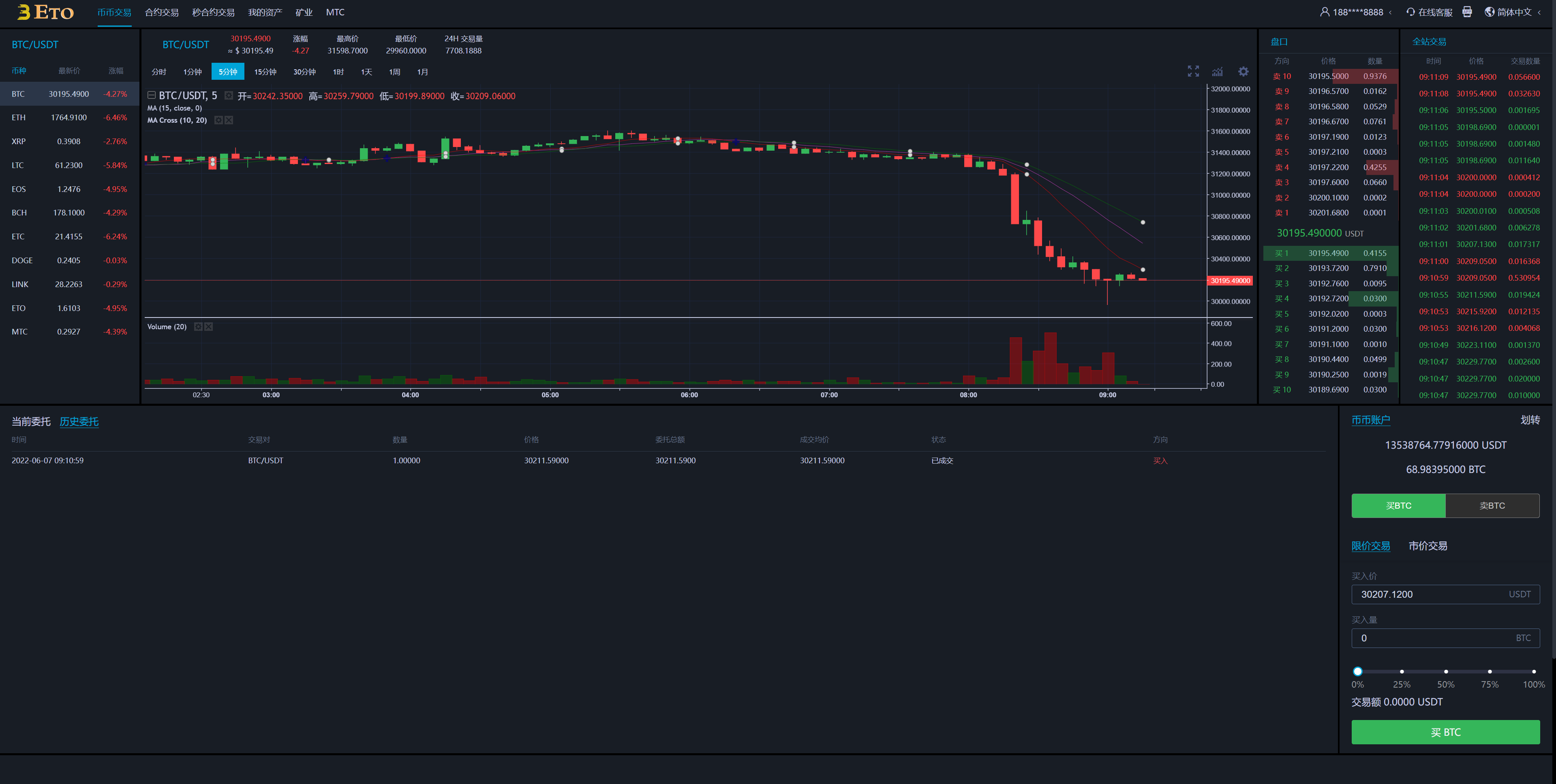 多语言交易所/合约秒合约交易/质押挖矿矿机投资/MTC/ETO币币交易所 : 二妹源码-3