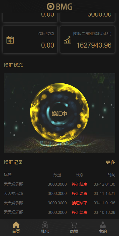 双语言USDT投资系统/虚拟币动态收益/USDT换算推广 : 二妹源码-3