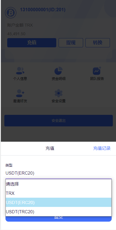 海外版TRX波场币投资系统/usdt理财系统/TRX投资系统 : 二妹源码-9