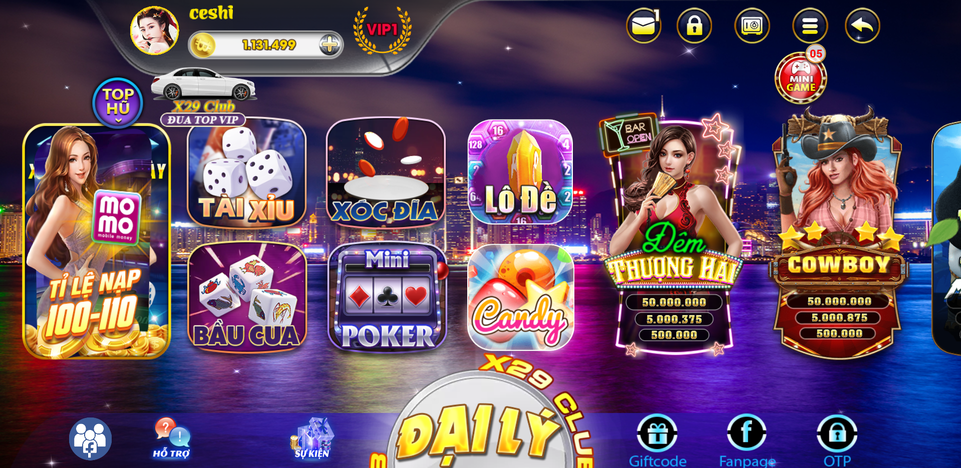 纯越南语cocos超精美电玩游戏3套UI/拉霸竞猜/带控制/纯源码非组件二妹源码 : 二妹源码-4