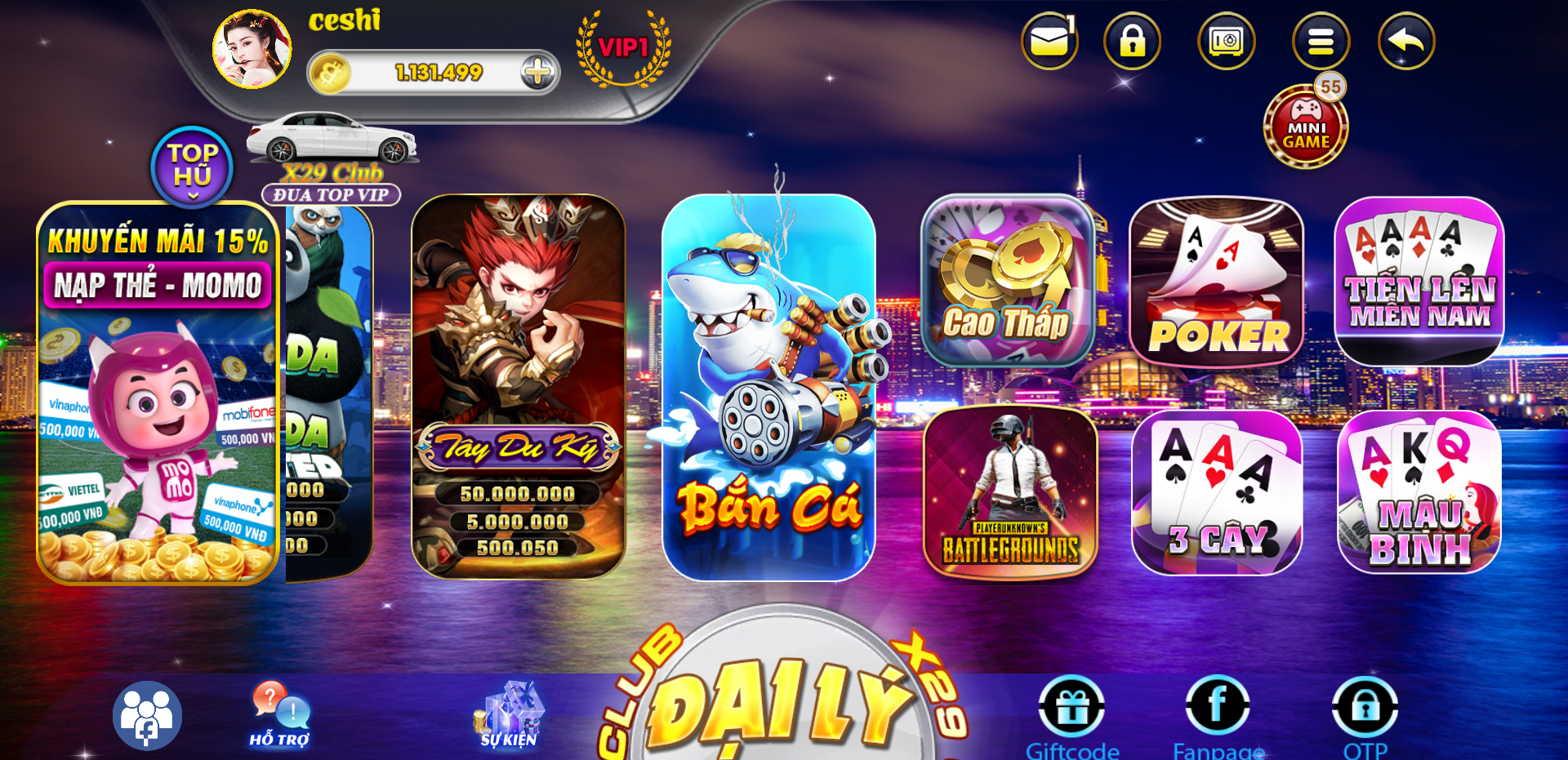 纯越南语cocos超精美电玩游戏3套UI/拉霸竞猜/带控制/纯源码非组件二妹源码 : 二妹源码-5