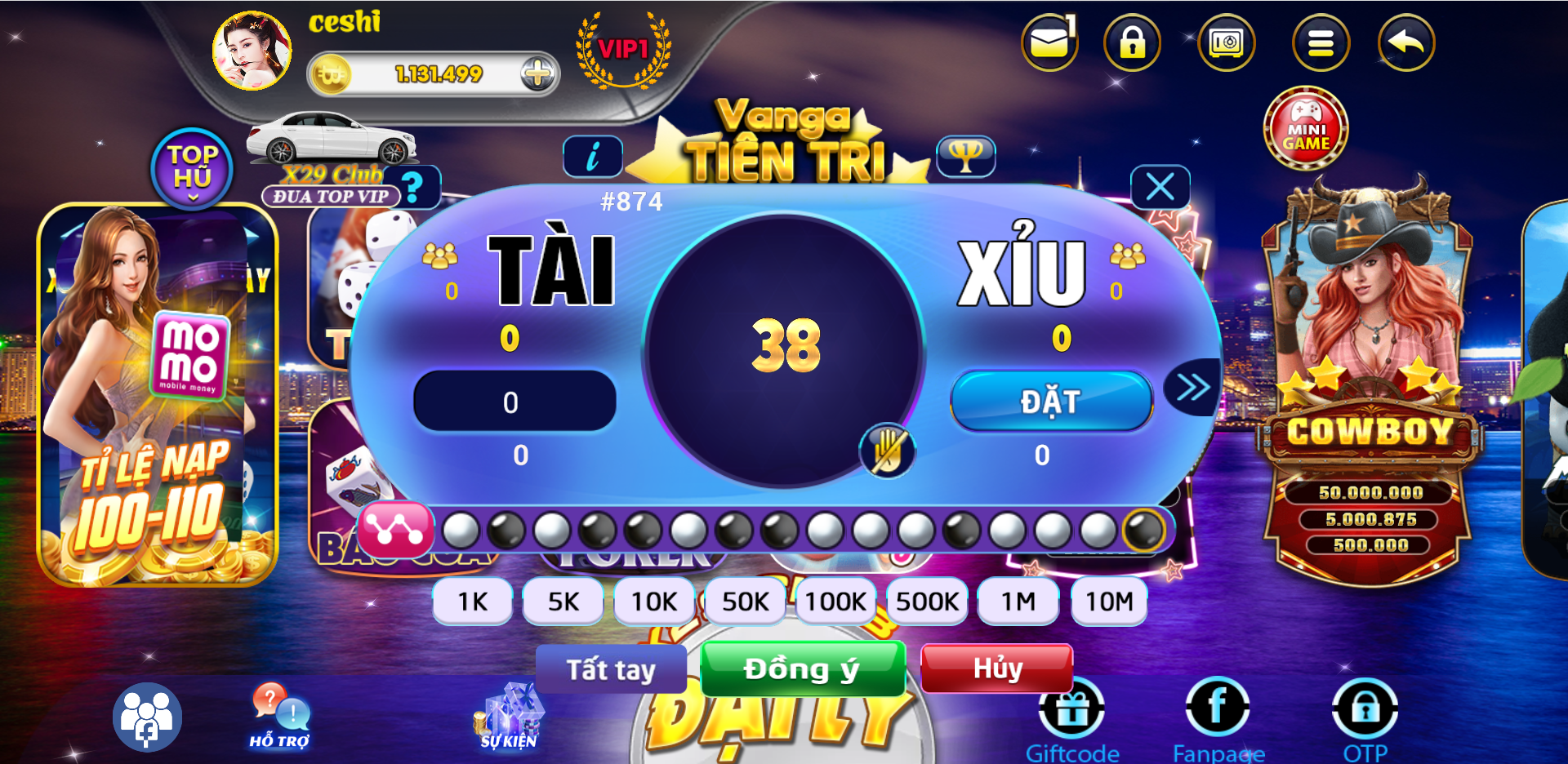 纯越南语cocos超精美电玩游戏3套UI/拉霸竞猜/带控制/纯源码非组件二妹源码 : 二妹源码-6