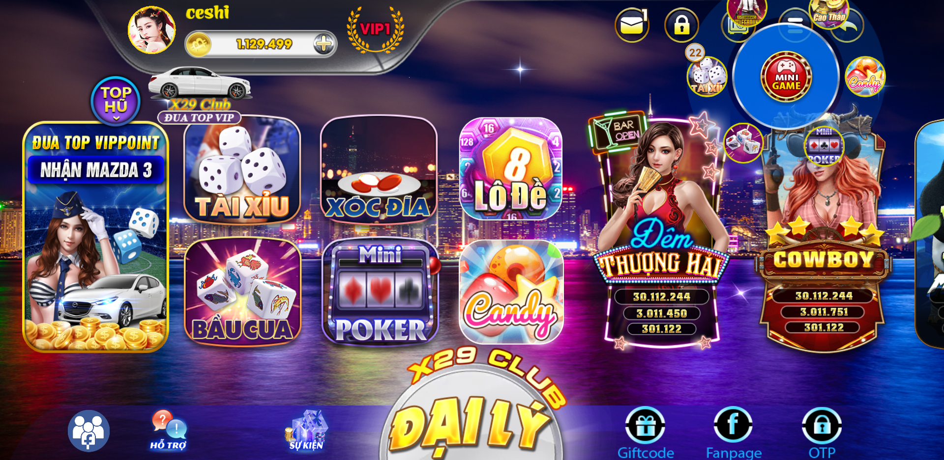 纯越南语cocos超精美电玩游戏3套UI/拉霸竞猜/带控制/纯源码非组件二妹源码 : 二妹源码-10