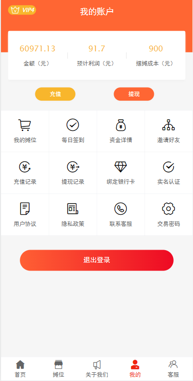 女性投资盘/摆摊系统/摆摊投资分红/投资理财源码 : 二妹源码-8
