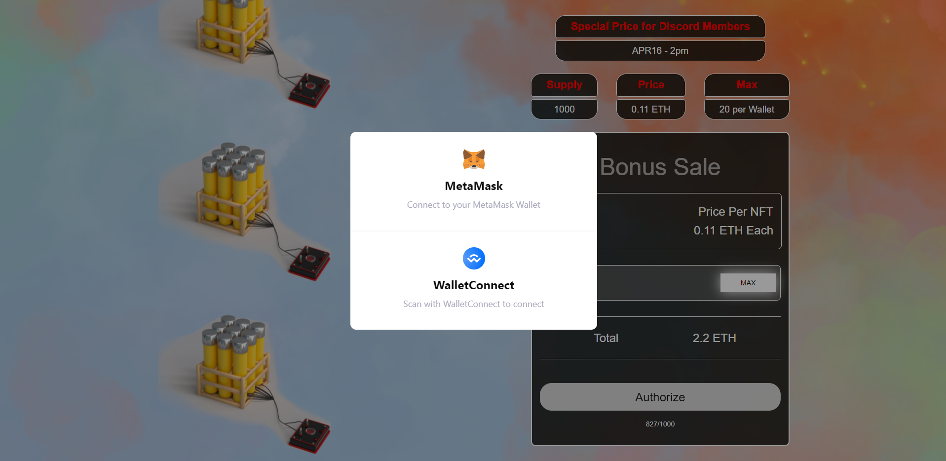2022dapp区块链NFT铸造自适应单页 可链接小狐狸 TP im钱包 web3 react源码 : 二妹源码-5