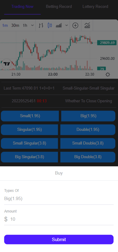开源版黑色UI游戏竞猜系统/虚拟币大小单双竞猜下注/USDT充值二妹源码 : 二妹源码-4